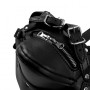 Head Harness with Zip-up Mouth and Lock Black