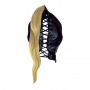 Mask with Blonde Ponytail Black