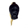 Maschera con coda Mask with Blonde Ponytail Black