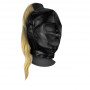 Mask with Blonde Ponytail Black