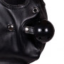Blindfolded Mask with Breathable Ball Gag Black