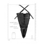 Lace-up Full Sleeve Arm Restraint Black