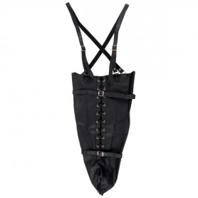 Lace-up Full Sleeve Arm Restraint Black