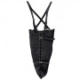 Lace-up Full Sleeve Arm Restraint Black