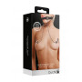 Morso con pinzette capezzoli Silicone Bit Gag with Nipple Clamps Black