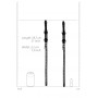 Set costrittivo polsini per gambe Kneeling Thigh Cuff Set Black