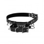 Set costrittivo polsini per gambe Kneeling Thigh Cuff Set Black