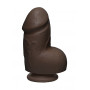 Dual density chocolate coarse dildo Fat D + Balls ULTRASKYN