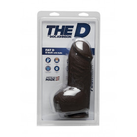 Fat D Chocolate Big Dildo + FIRMSKYN Balls - 8"