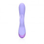 Vibratore vaginale Smooth Silicone Rabbit Vibrator Digital Lavender