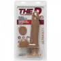 Realistic vibrator Perfect D Vibrating with Balls - ULTRASKYN - 8" / 20 cm - Caramel