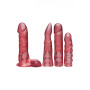 Kit strap on Crystal Jellies Set - Pink