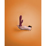 Smooth Silicone Rabbit Vibrator Dark Cherry
