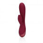 Smooth Silicone Rabbit Vibrator Dark Cherry