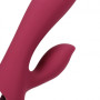 Smooth Silicone Rabbit Vibrator Dark Cherry