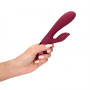 Smooth Silicone Rabbit Vibrator Dark Cherry