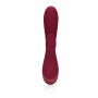 Smooth Silicone Rabbit Vibrator Dark Cherry