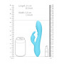 Vibratore vaginale Ribbed Ultra Soft Silicone Rabbit Vibrator Glacial Blue