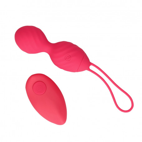 Vibrating Egg with Remote Control Strawberry Red