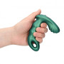 Beaded Vibrating Prostate Massager with Remote Control Metallic Green