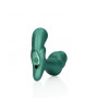 Stacked Vibrating Prostate Massager with Remote Control Metallic Green