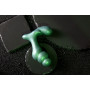 Stacked Vibrating Prostate Massager with Remote Control Metallic Green