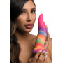 fallo creatura in silicone Unicorn Tongue Glow in the Dark Rainbow