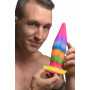 silicone creature phallus Unicorn Tongue Glow in the Dark Rainbow