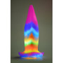 fallo creatura in silicone Unicorn Tongue Glow in the Dark Rainbow