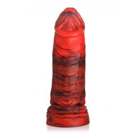 Dildo creature Fire Dragon Red Scaly Silicone Dildo - Red