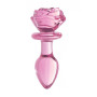 Plug in vetro Glass Medium Anal Plug - Pink Rose
