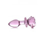 Plug in vetro Glass Medium Anal Plug - Pink Rose