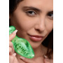 Phosphorescent Plug Glow-In-The-Dark Glass Anal Plug - Large