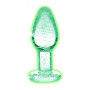 Plug fosforescente Glow-In-The-Dark Glass Anal Plug - Small