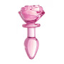 Plug in vetro Glass Small Anal Plug - Pink Rose