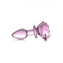 Plug in vetro Glass Small Anal Plug - Pink Rose