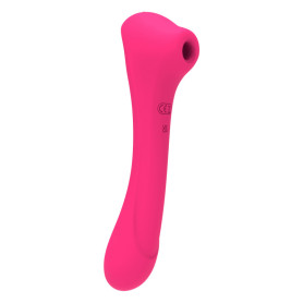Vaginal vibrator sucks clitoris Quiver Pink