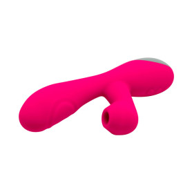 Vibratore vaginale con succhia clitoride Caribbean Shine pink