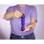 Plug anale vibrante Teardrop Shaped Anal Vibrator Clear Purple