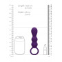 Plug anale vibrante Teardrop Shaped Anal Vibrator Clear Purple