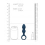 Teardrop Shaped Anal Plug Small Baltic Blue