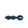 Teardrop Shaped Anal Plug Small Baltic Blue