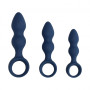 Teardrop Shaped Anal Plug Medium Baltic Blue