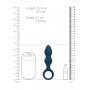 Teardrop Shaped Anal Plug Medium Baltic Blue
