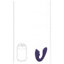 Vibratore vaginale Yuki Dual Motor G-Spot Vibrator with Massaging Beads Purple