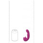 Yumi Triple Motor G-Spot Finger Motion Vibrator and Flickering Tongue Stimulator Pink