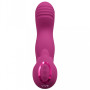 Yumi Triple Motor G-Spot Finger Motion Vibrator and Flickering Tongue Stimulator Pink