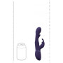 Mika Triple Motor Vibrating Rabbit with Innovative G-Spot Flapping Stimulator Purple