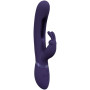 Mika Triple Motor Vibrating Rabbit with Innovative G-Spot Flapping Stimulator Purple