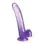 Realistic phallus with suction cup King Cock Clear 9 Inch Balls purple